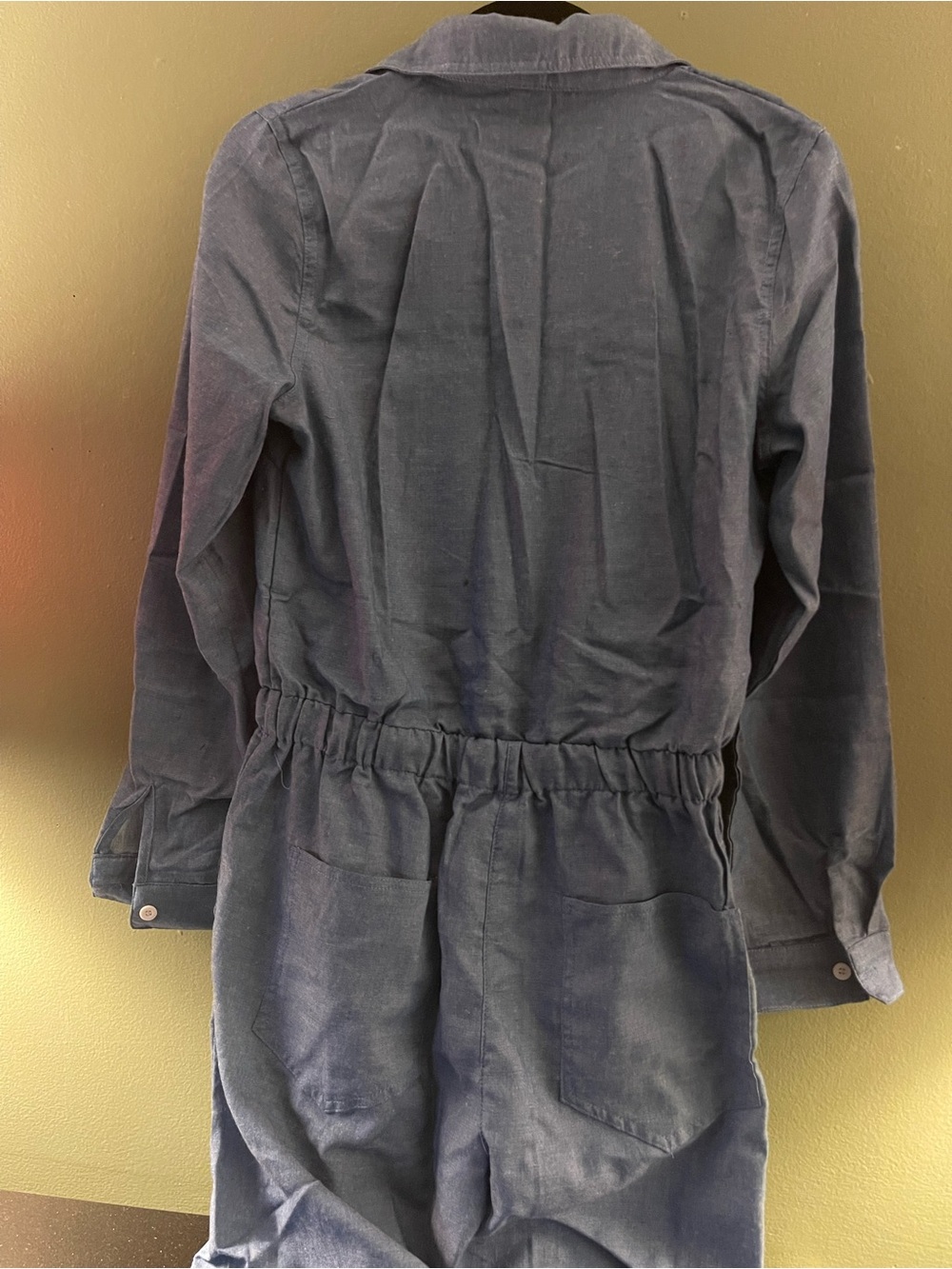 CHICMÉ Blue Button-Front Utility Jumpsuit - Picture 2 of 2